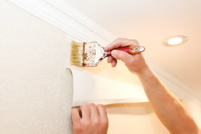 Pose de papier peint à Serbonnes — revêtements muraux et toiles de verre